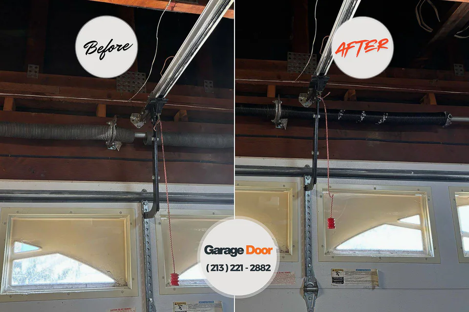 Before and after: garage door repair Metlakatla, AK